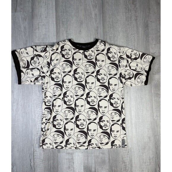 RARE Vintage Ruff Ryders 2000 Tour Rap Hip Hop Tee Shirt DMX Eve AOP Size 3XL N - Picture 1 of 7
